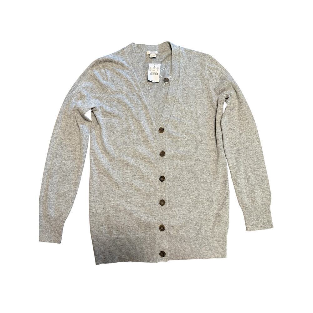 JCrew Gray Cardigan Size XS NWT